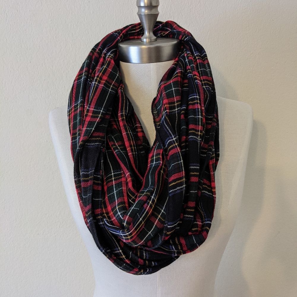 Plaid Infinity Scarf